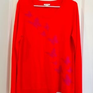 Garnet Hill Wool Orange Sweater